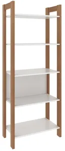 BOOKSHELF-WHITE/ALMOND